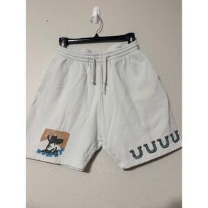 After School Special Howdy Cowboy Horseshoe Sweat Shorts White Mens Size M